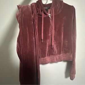 Revamped 2 piece velour lounge set